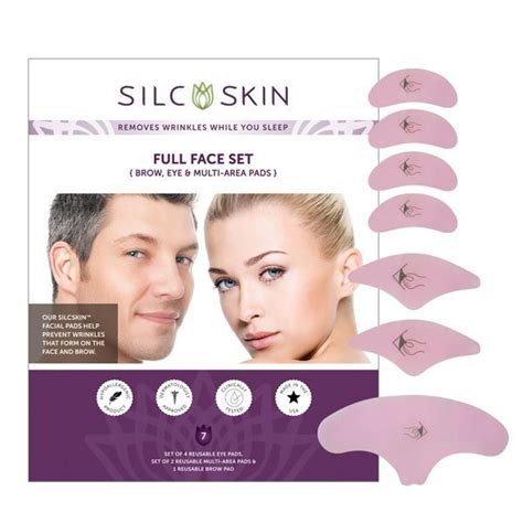 Silcskin Facial Pad Full Face Set Brow Eye And Multi Area Pads