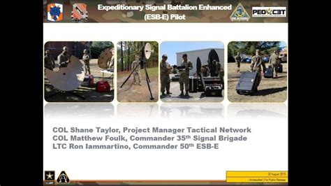 Expeditionary Signal Battalion Enhanced Esb E Pilot Youtube