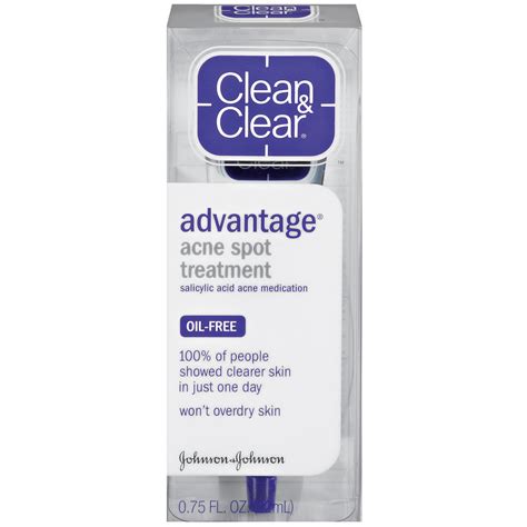Clean And Clear Advantage Acne Spot Treatment 075 Fl Oz 22 Ml