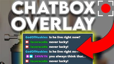Add Chatbox Chat Overlay To Your Stream Streamlabs Tutorial Youtube