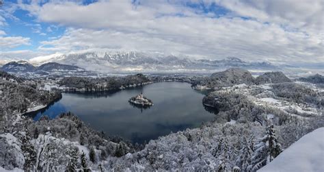 Photos Lake Bled In Winter As Seen From Mala Osojnica Viewpoint