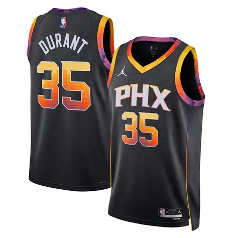 Phoenix Suns Swingman Jersey Statement Edition Brand Black 2022 23 Mens Kevin Durant 35