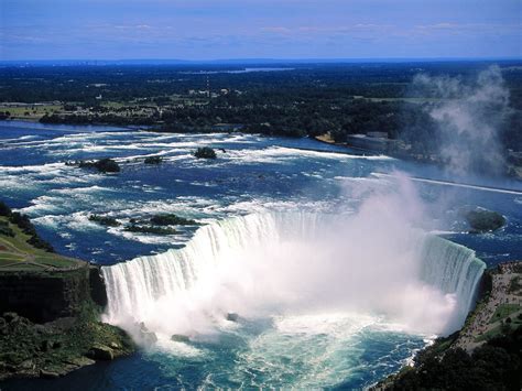 Aerial View Of Niagara Falls Ontario Canada By Abkcppm Desktop