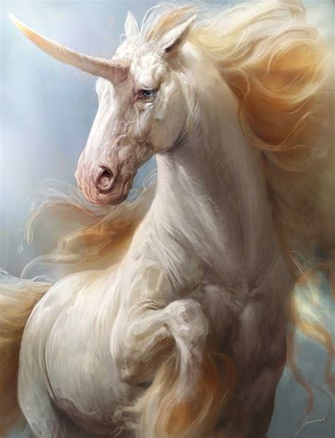 Unicorn By Manzanedo On Deviantart Mythical Creatures Art Unicorn