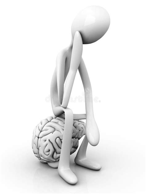 Thinker Stock Illustration Illustration Of Mind Nervous 23532437