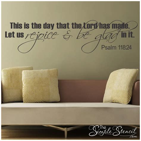This Is The Day The Lord Has Made Psalm 11824 Scripture Wall Decal
