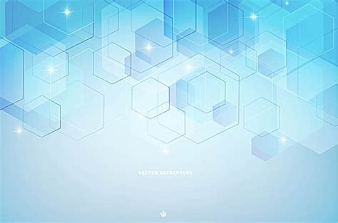 Advertise yourself or your products beautifully and stylishly. Blue Geometric Polygon Technology Background Template di ...