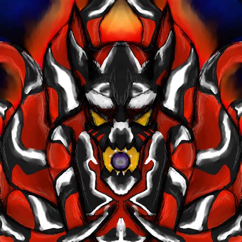 Naruto Posed By Venom In Fox Demon Cloak Mode By Dragonfire53511 On