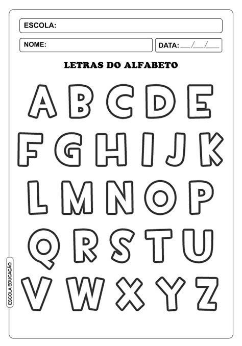 Imprimir Letras Do Alfabeto