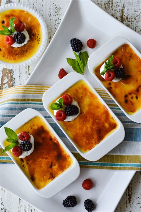 Classic Crème Brûlée Recipe With Fresh Fruit Linger