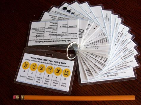 Nurse Bling Handy Pocket Reference Cards For Nursing Students Scrubs