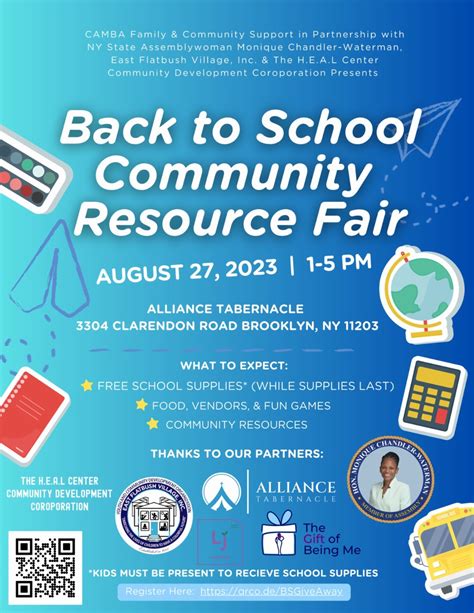 Back To School Community Resource Fair Brooklyn Community Board 14