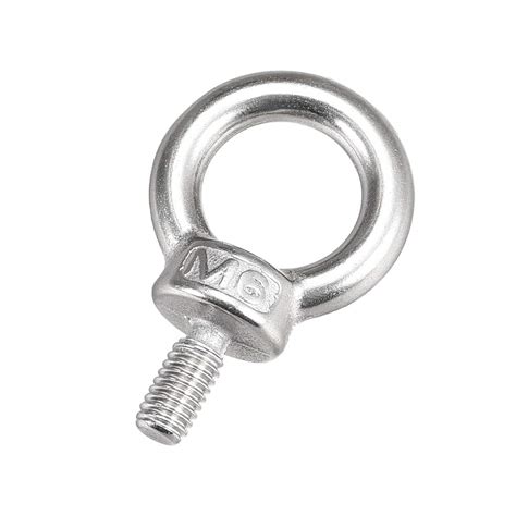 Uxcell Lifting Eye Bolt M X Mm Male Thread Stainless Steel For