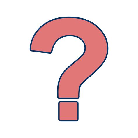 question mark vector image