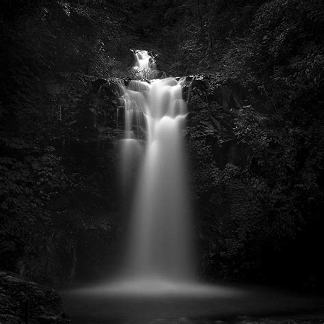 Mystic Falls Minimal Photography Black And White Landscape Black