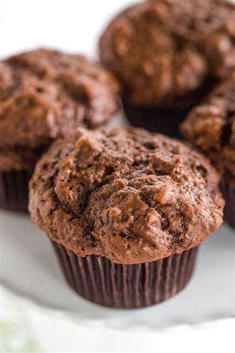 Triple Chocolate Chunk Muffins Brown Eyed Baker