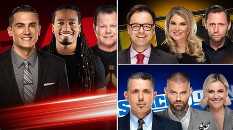 Wwe Announced New Commentary Teams With Premiere Week Programs Itn Wwe