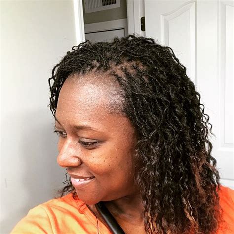 9 Months Retightening Of Sisterlocks With Relaxed Ends Relaxed Hair