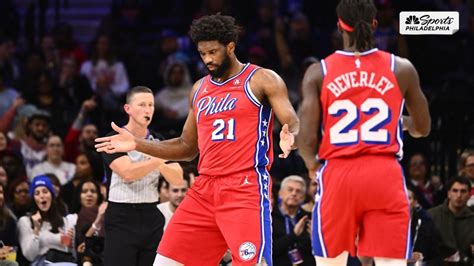 ‘dont Get The Fine Joel Embiid Stops Mid Crotch Chop To Avoid Another Fine Nbc Sports