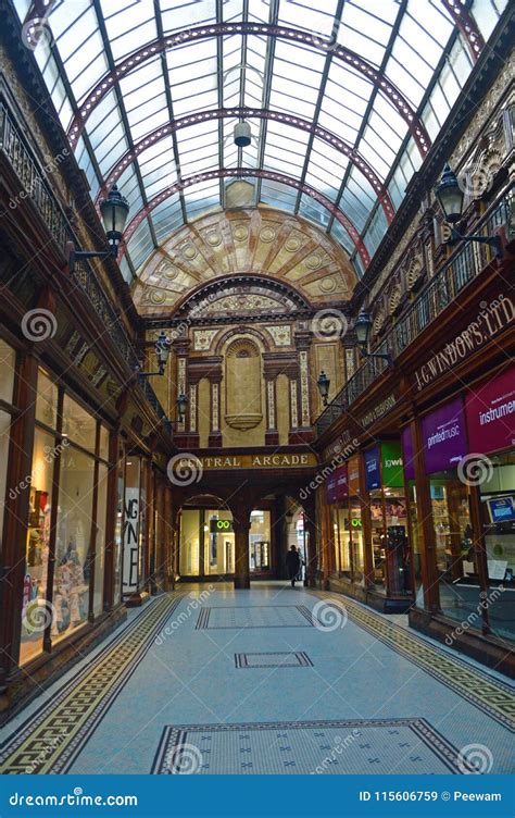 Newcastle Uk The Central Arcade In The City Centre Editorial Stock