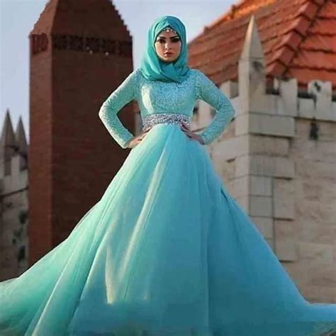 Gorgeous Saudi Arabia Ball Gown Evening Dresses Long Sleeve Dubai Kaftan Dress Abiye Gece