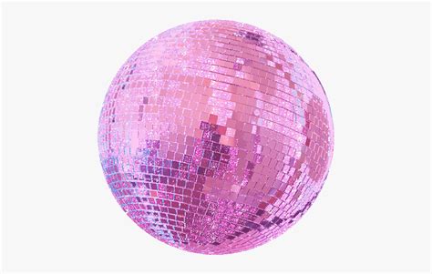 Disco Discoball Pink Glitter Disco Ball  Png Free