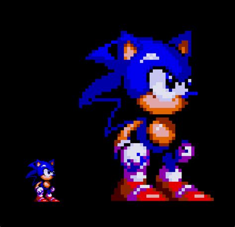 Sonic Pixel Art With Grid