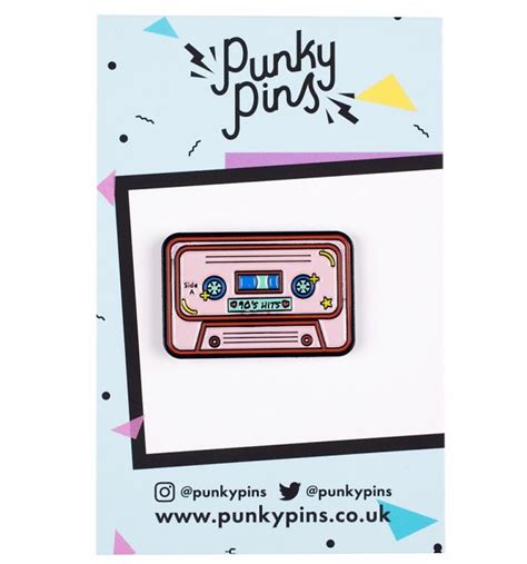 90s Mix Tape Enamel Pin From Punky Pins