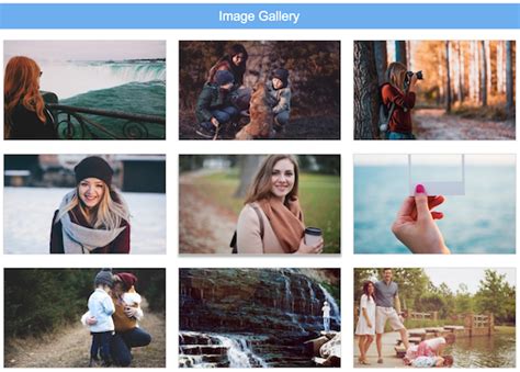 Php Responsive Image Gallery Using Css Media Queries Phppot
