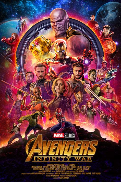 Avengers Infinity War Official Poster Recreated On Behance