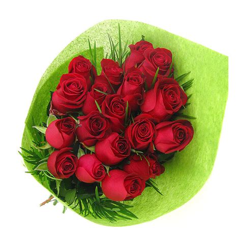 18 Red Roses Bouquet 18 Roses Sydney Delivery