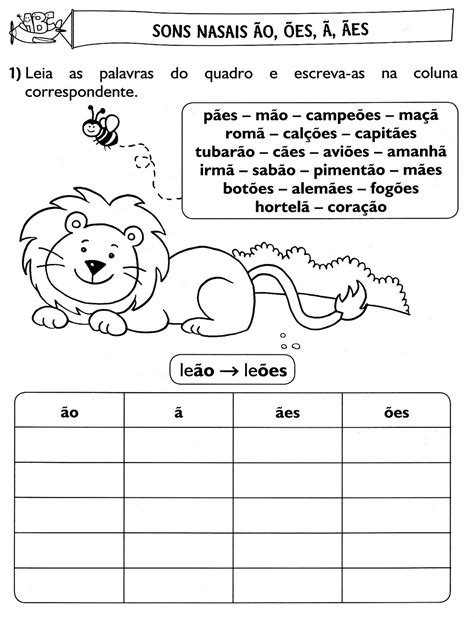 Palavras Com Som Nasal M N E Til