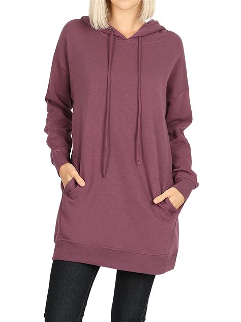 Thelovely Women Oversized Loose Fit Hoodie Tunic Sweatshirts Top