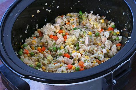 Slow Cooker Chinese Fried Rice The Daring Gourmet