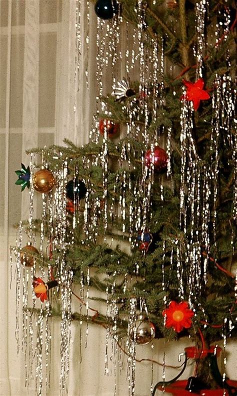 Christmas Tree Covered In Tinsel Crystal Lake Garden Shop