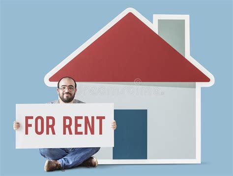 Man With The House The For Rent Icons Stock Image Image Of Breakfast