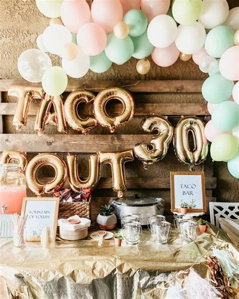 Downlaod the free birthday printables to use for a celebration of. Taco Bout 30th Birthday Party | 30th birthday party for ...