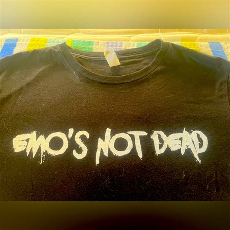 Shirts Emos Not Dead T Shirt Band Tee Black S Emo Punk Poshmark