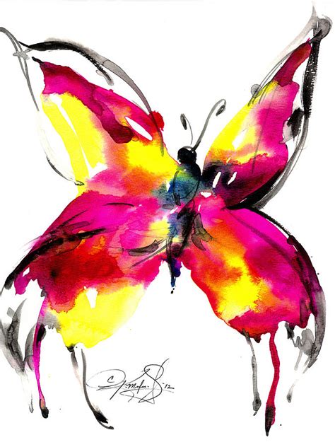 Butterfly Song No 8 Painting By Kathy Morton Stanion