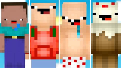 Top 10 Minecraft Noob Skins Youtube