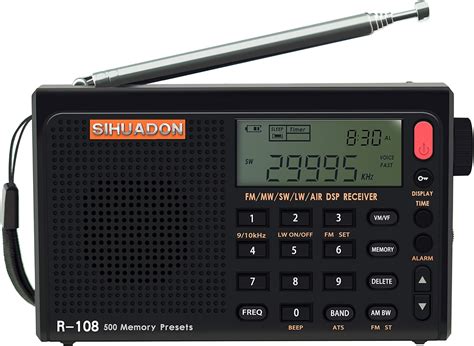 Sihuadon R108 Shortwave Radio Am Fm Sw Lw Air Band Dsp Full