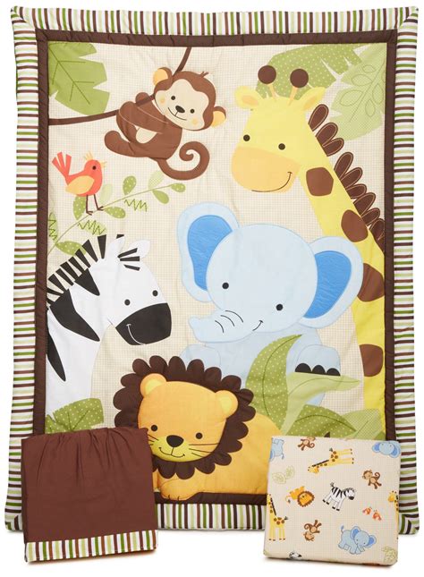 The jungle crib bedding applique images instantly transform the bedroom into a place of magic and imagination. Amazon.com : Bedtime Originals Jungle Buddies 3 Piece Crib ...