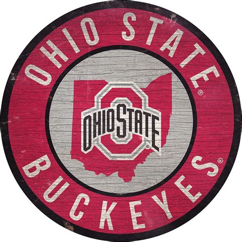 Fan Creations Ncaa Ohio State Buckeyes 30cm Circle With State And Team