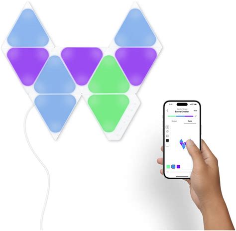 Nanoleaf Shapes Triangles Smarter Kit Led Lights Modular Lighting