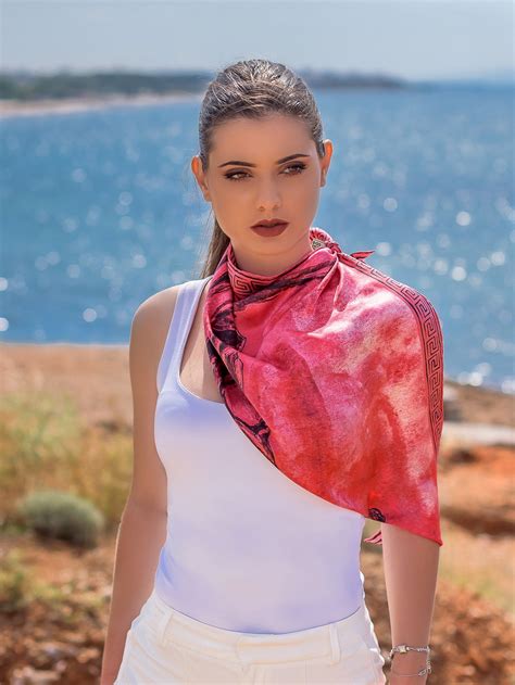 Pink Silk Scarf Women Summer Scarf Wrap Scarf Square Scarf T For Her Made From 100 Pure