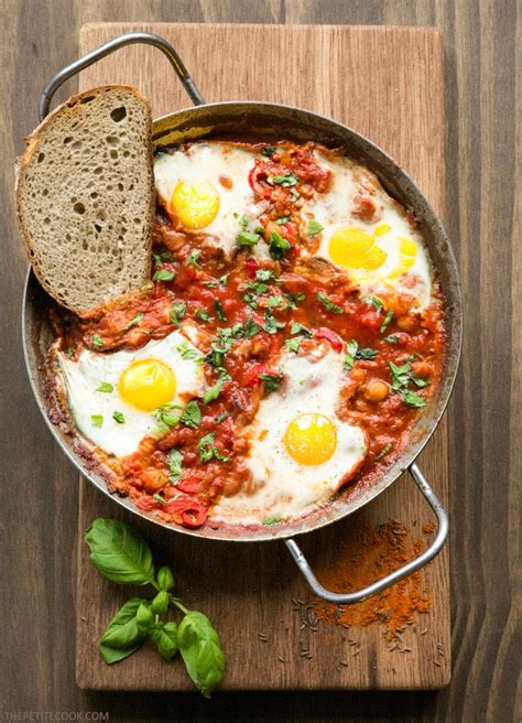Everything you need to create a. Easy Shakshuka with Chickpeas - The Petite Cook™