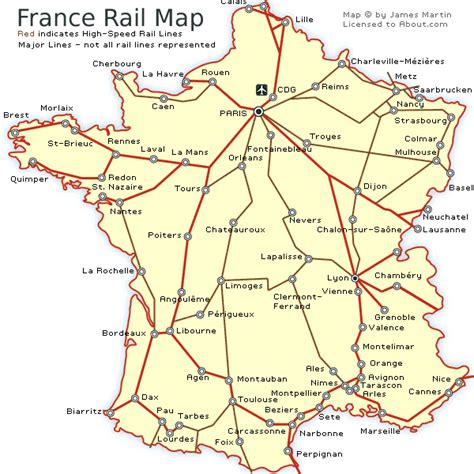 Vea Una Francia Ferrocarriles Mapa Y Obtener Información Sobre Viajes