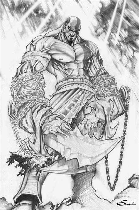 🥇 Dibujos De Kratos 80 Perfecto Para Colorear