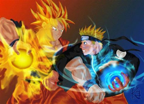Goku Super Saiyan One Vs Naruto Sage Of Six Paths Mode Anime Amino