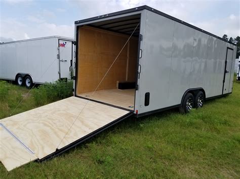 Enclosed Trailers For Sale 85x24 Dove Gray Ad 840 Usa Cargo Trailer